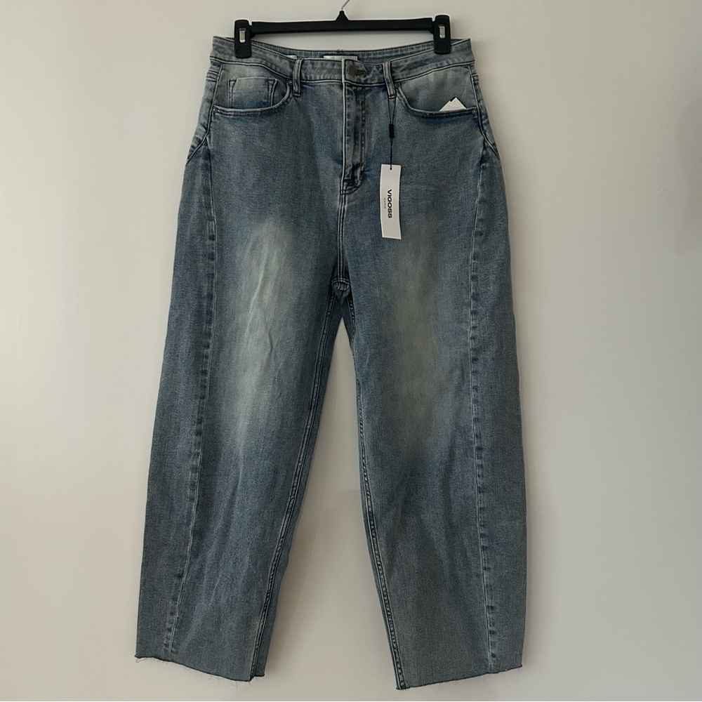 NWT Anthropologie Barrel Wide Leg Jeans